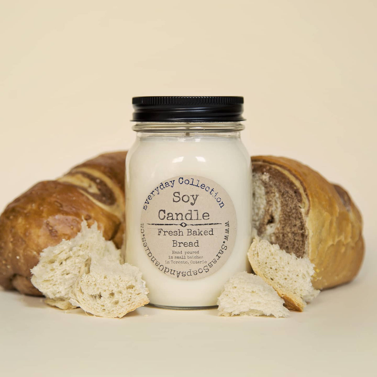 Fresh baked bread candle 14oz Stopandsmellthecandles