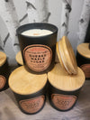 Quebec maple sugar: wood wick candle