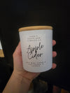 Apple cider wood wick candle