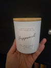 Peppermint wood wick candle