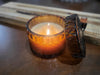 Citrine coloured vintage inspired candle
