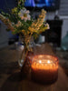 Citrine coloured vintage inspired candle