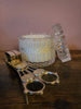 Clear vintage inspired candles