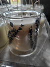 Floral candle - lavender